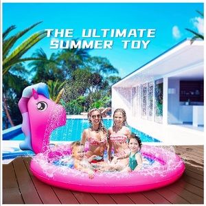 NEW Unicorn Splash Pads Sprinkler Large 71" Pool